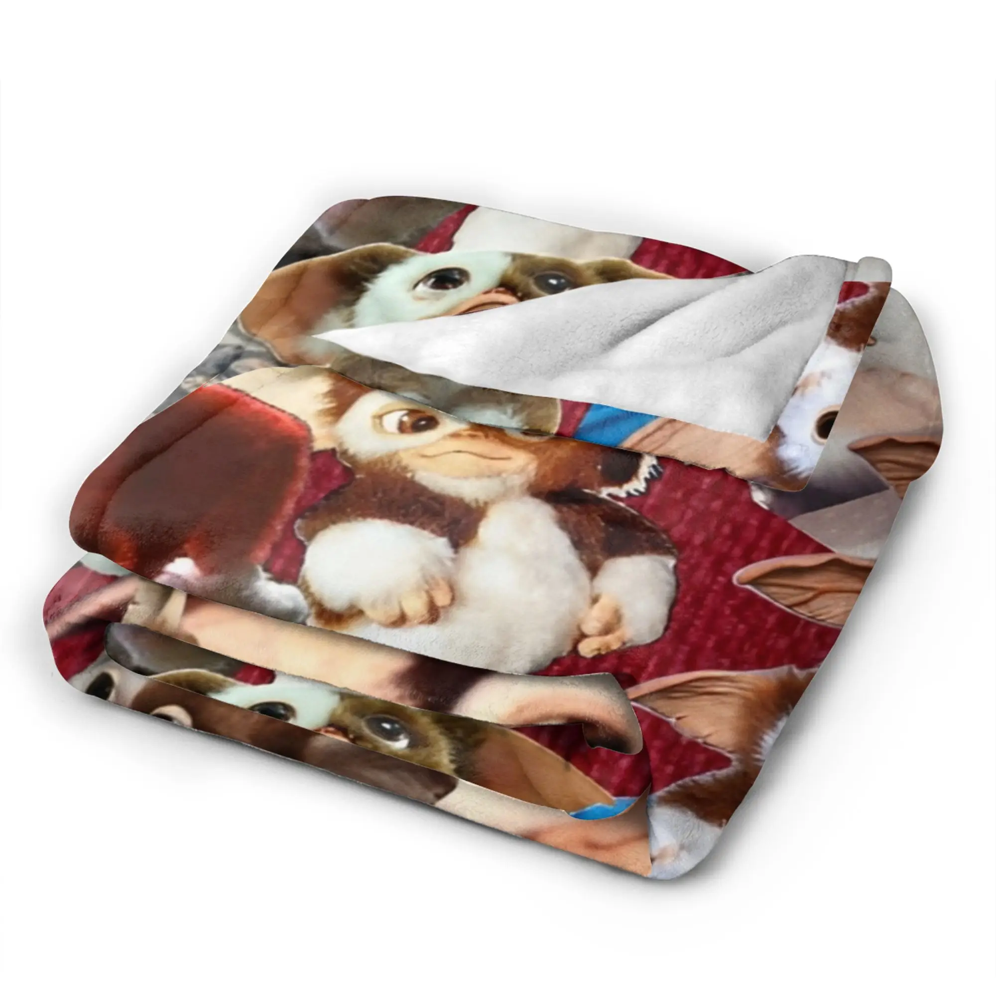 Gizmo Mogwai الوحش Gremlins الفانيلا بطانية للمنزل ديكور طائرة السفر الجمالية المفرش أريكة غطاء سرير #5