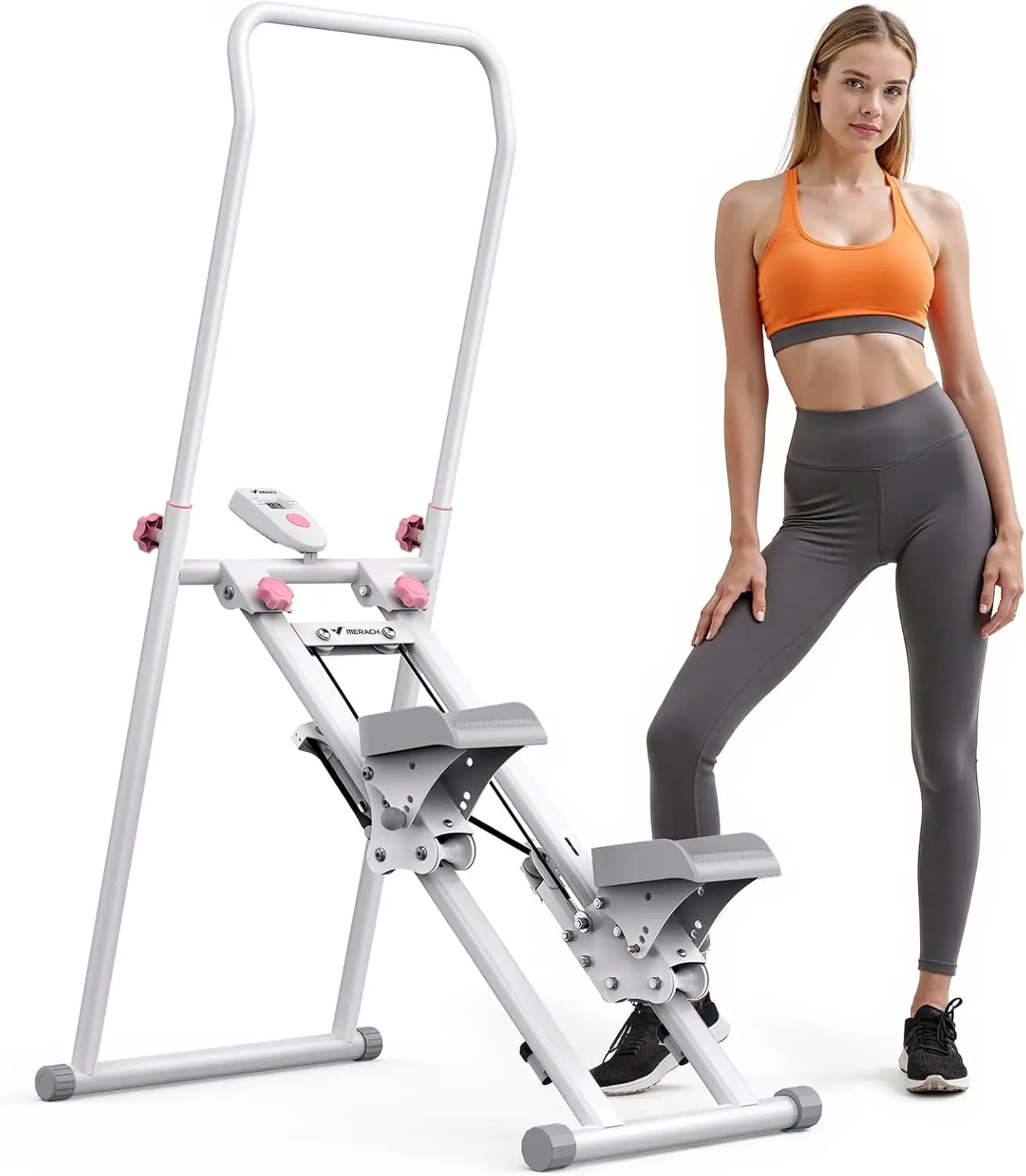 

Stair Stepper for Home Gym Exercise, New Version Vertical Climber Machine for Full-Body Workout, Compact Folding Cardio Exercise
