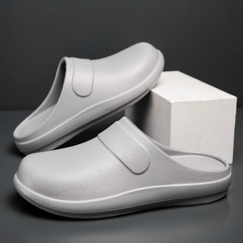 YUYIN Oil-proof Workers Slippers Shoes for Men Women EVA Chef Shoes Non-slip Waterproof Mules Shoes Outdoor Fishing Shoes