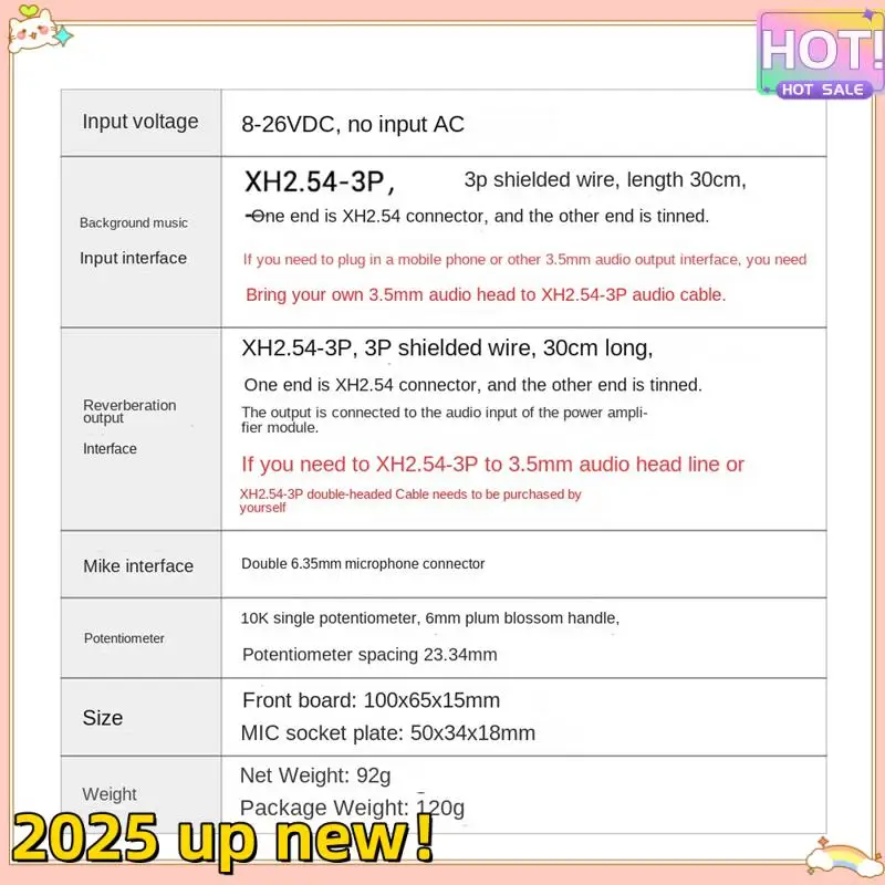 Classy-ZK-AMP Fever Karaoke Reverb Board Microphone K Song Singing Pre-Effector Board DSP Mixing Anti-Whistle