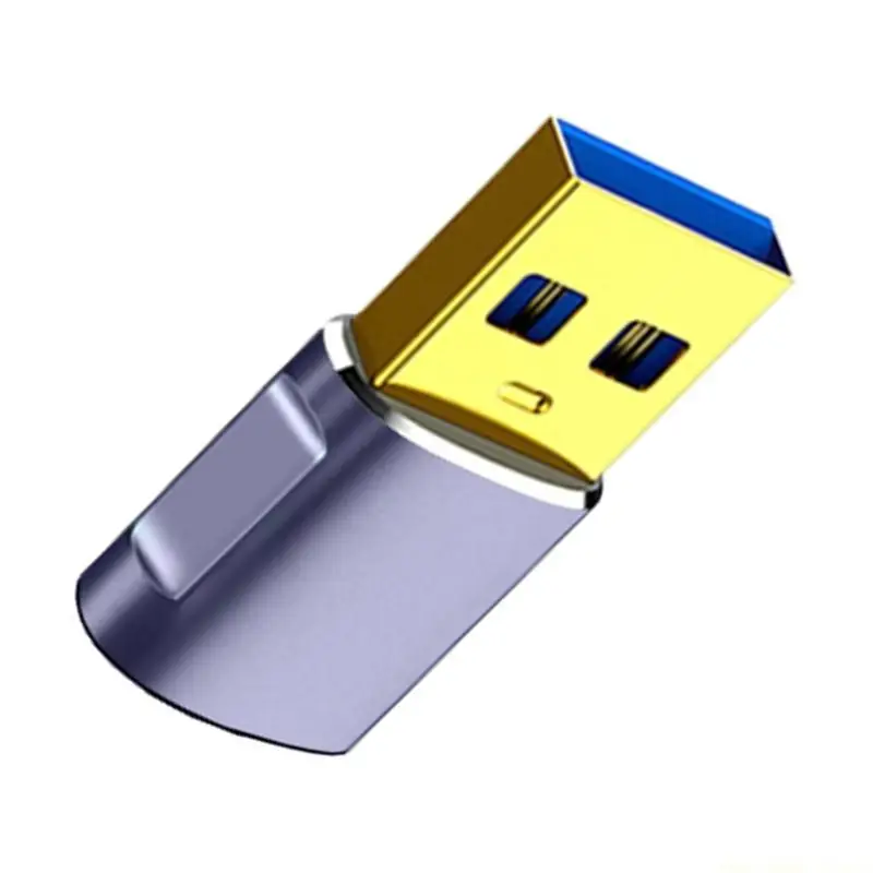 

F62C Алюминиевый металлический адаптер USB3.0 к USB C 5V2A Преобразователи быстрой зарядки со скоростью 5 Гбит/с