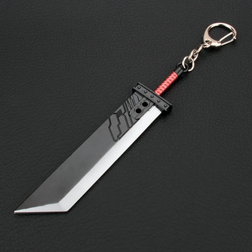 SaikouCos FF7 Remake Porte-clés En Alliage De Zinc Noir, Noir