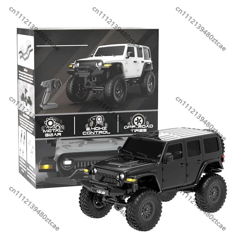 1:24 Scale 4WD RC Rock Crawler, 2.4GHz Remote Control Off-Road Truck, Rechargeable Hobby Toy for Boys Adults