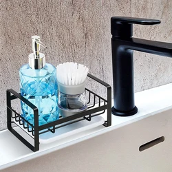 Sponge Soap Holder Stainless steel Kitchen Sink Drain Rack Organizer Dish Sponge Soap Dispenser Tray Shelf Tray Drainer Basket