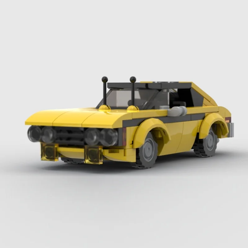 Modèle de voiture de course rapide MOC en briques de construction, Coupé rétro français, Technologie modulaire, Cadeaux de vacances pour enfants, Ensemble de jouets à assembler