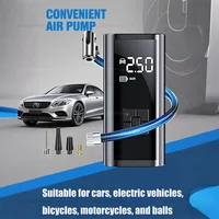 Inflador de Neumáticos Inalámbrico para Automóvil, Compresor de Aire, Inflador de Balones, Luz LED, Inflador de Neumáticos Eléctrico de 150 Psi para Automóviles, Motocicletas y Bicicletas