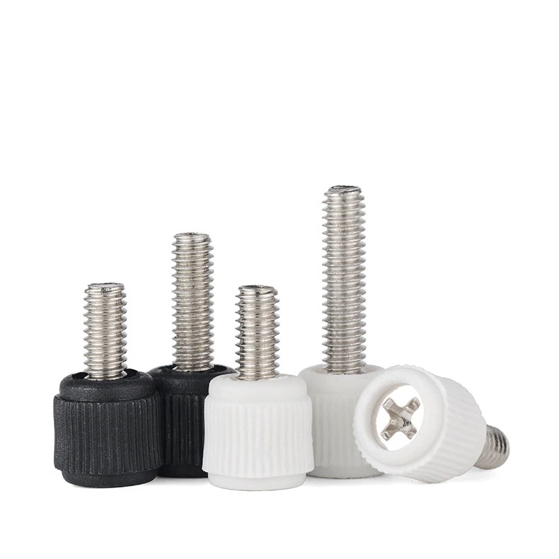 Peijian M3 M4 6#-32 Phillips Toolless Adjustment Hand-tighten Computer Screw Desktop Computer Screws White/black L 6mm To 16mm