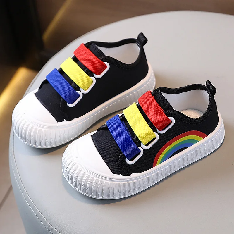 

Fashion Rainbow Children's Sneakers for Boys and Girls Casual Sports Shoes Toddler Outdoor Walking Shoes Kids Non-slip Versatile