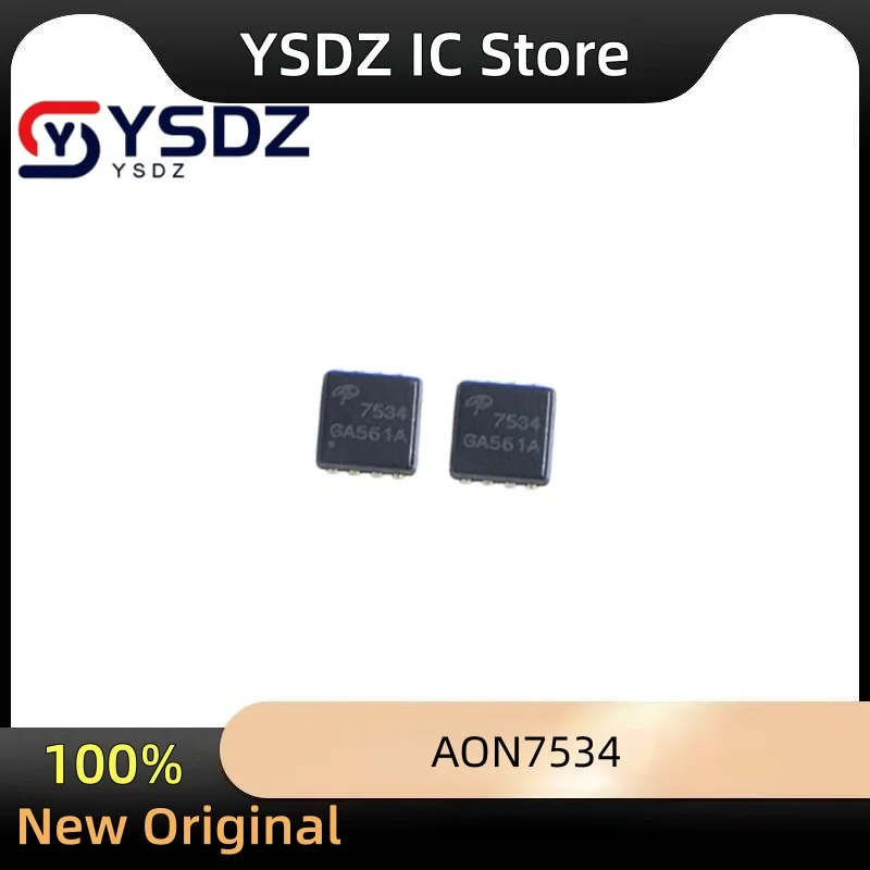 10pcs AON7534 AO7534 7534 MOSFET QFN-8 Pack of 10 MOSFETs with QFN-8 Package