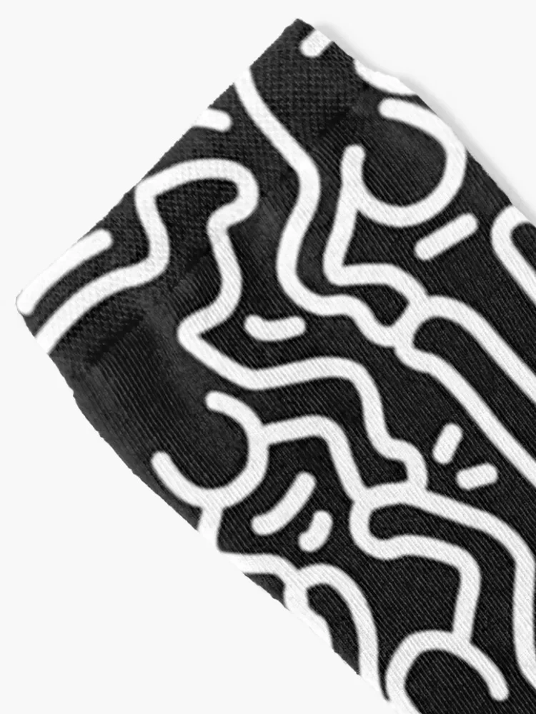 Haring Black Socks shoes christmass gift Socks For Men Women\'s