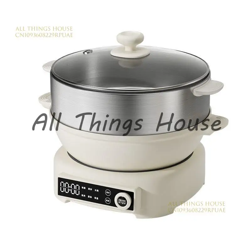 

5L Multifunctional Steam Cooker Kitchen Cooking Pot Electric Hot Pot Steamer Frying Pan Cozinha Panelas