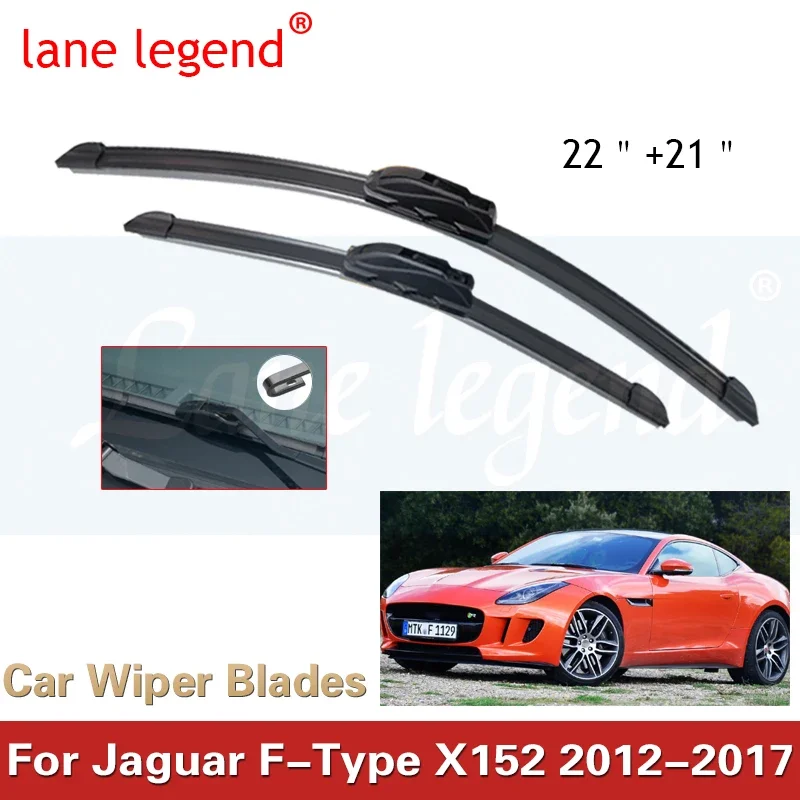 

2pcs For Jaguar F-Type F Type X152 2012-2017 Front Windshield Wiper Blades 2013 2014 2015 2016 Windscreen Window Accessories