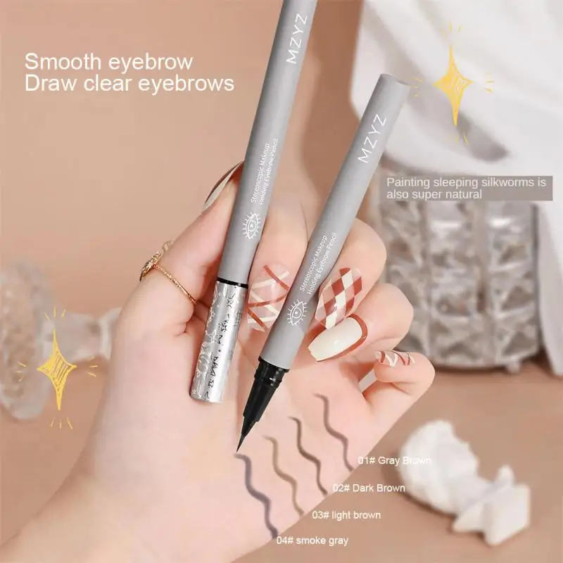 Ultra Fine Liquid Water Eyebrow Pen Long Lasting No Blooming Eyeliner Waterproof Sweat-proof Wild Eyebrow Tattoo Pen Makeup