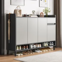 Multi Layer Nordic Shoe Cabinets Closed Storage Modern Drawer Shoe Cabinets Black Stylish Sapateiras Entrance Hall Furniture