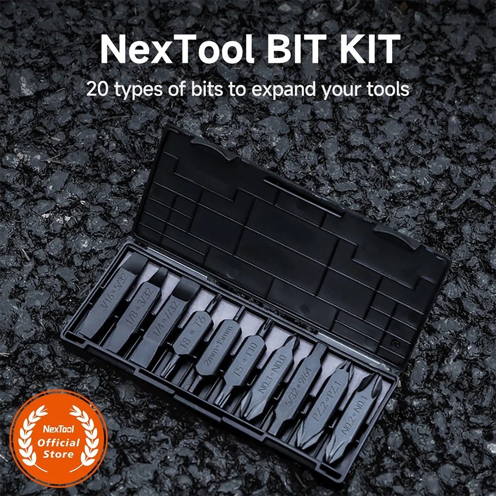 NexTool Hex Bit Accessory Kit 20 Types of Screwdriver Set for NexTool Pocket Tools E1 Flagship Captain Hand Tools Multi-tool