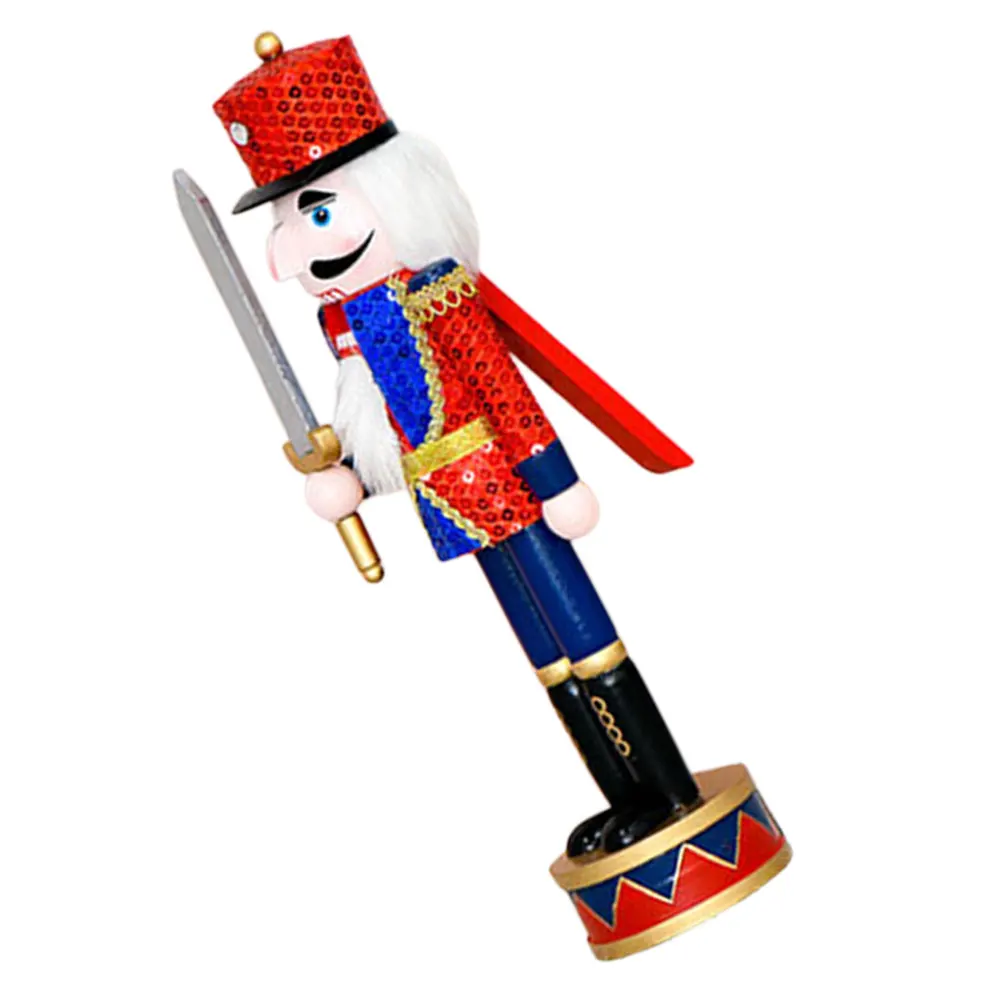 

Charming Nutcracker Christmas Wood Soldier Ornament Festive Handpainted Traditional Holiday Decor Nutcracker Soldier
