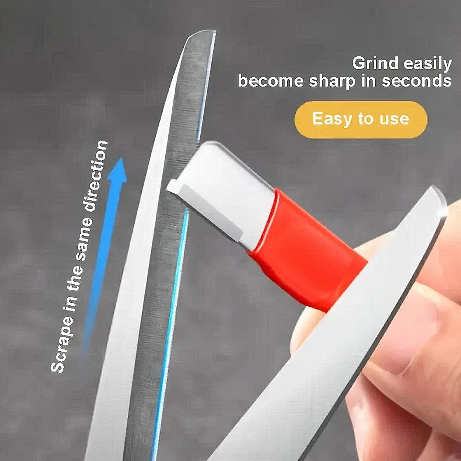 5 Inch Ultra-Light Multi-Purpose Tungsten Steel Sharpener for Scissors, Axe, Mower Blades & Knives | Portable Sharpener Tool