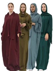 Ramadan Eid Dubai Khimar Abaya Islam Muslim Modest Dress Prayer Clothes African Dresses For Women Robe Musulmane Femme Vestidos