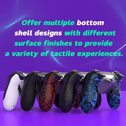 eXtremeRate Dawn Type-C Version Remap Kit for PS4 Slim Pro Controller JDM-040/050/055 W/Mapping Profiles, Back Shell & Buttons