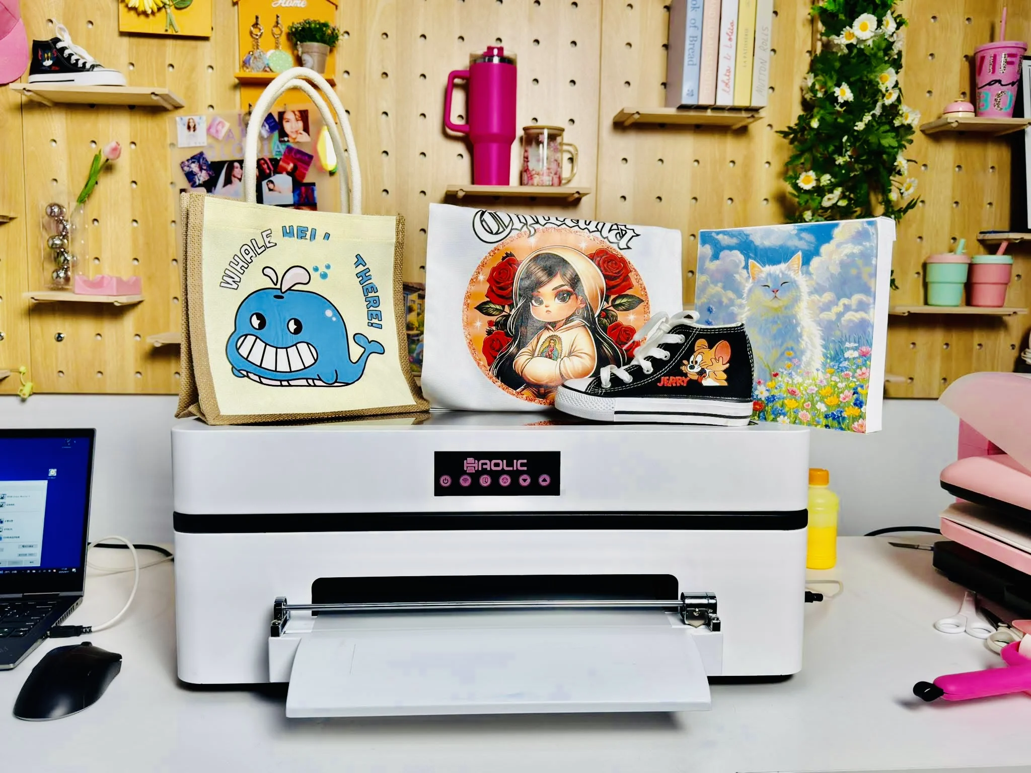 A3 Pink DTF Printer XP600 Transfer Printing Inkjet Machine Imprimante DTF For T-Shirt Production & Business Ideas