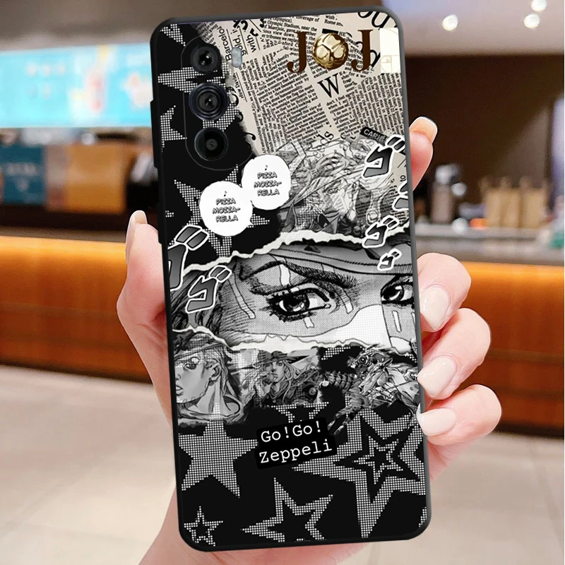 Handyhülle für Motorola Edge 50 40 Pro 60 50 40 30 Ultra Neo Fusion Moto G Play G Stylus G Power G Jojo Gyro Zeppeli Anime