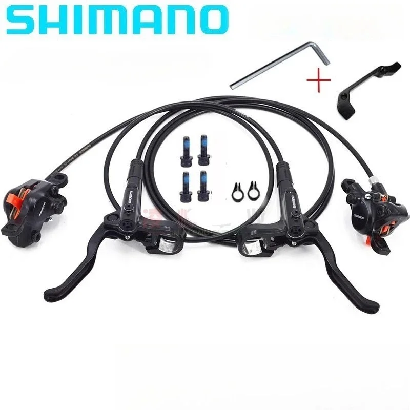 

SHIMANO MT200 Тормоз MTB Велосипед ГИДРАВЛИЧЕСКИЕ Дисковые тормозные колодки 2 Поршень Левый Передний Правый Задний MT 200 Аксессуары для горных велосипедов BMX