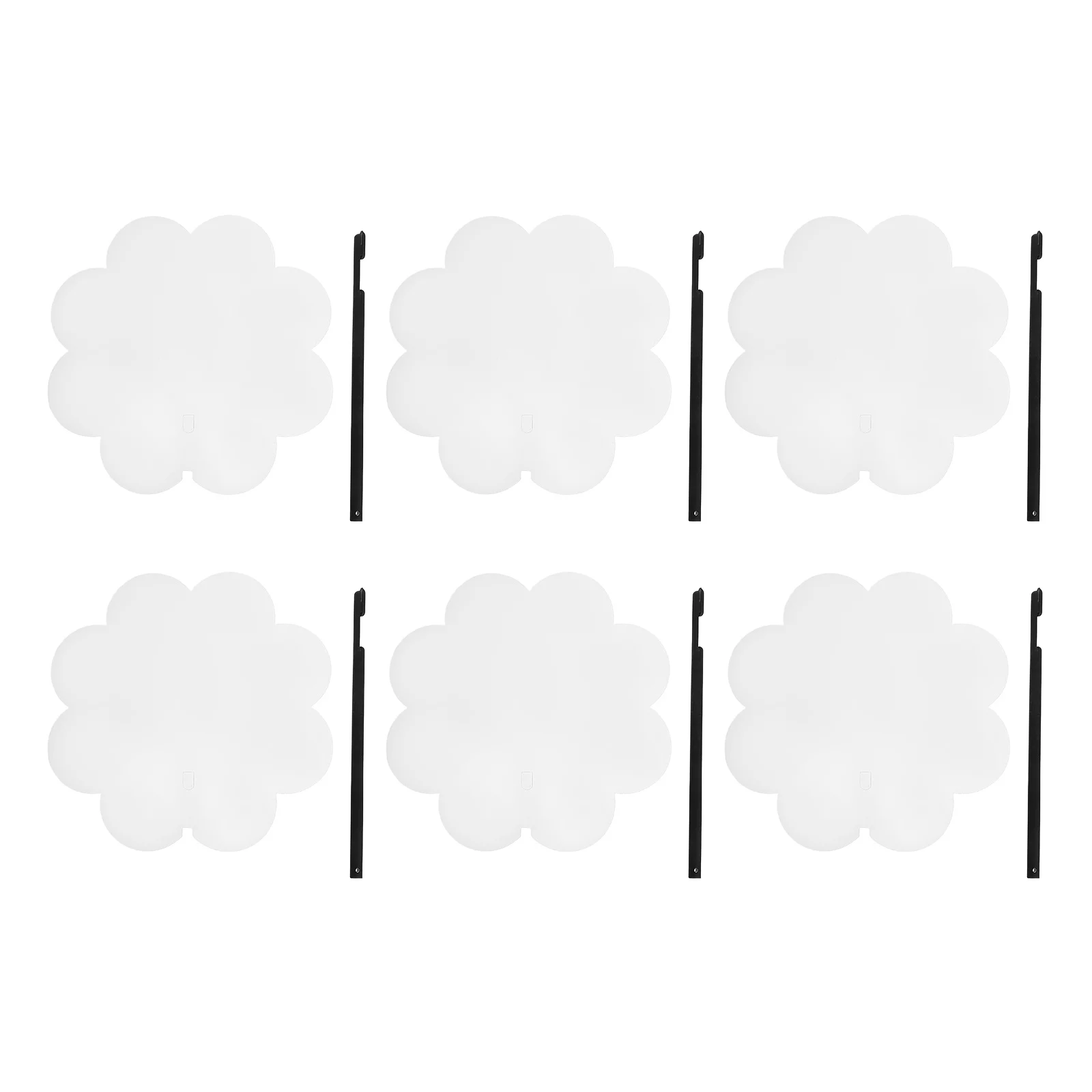 Éventails de poche transparents, Kits d'artisanat de bricolage, portables et légers, cadeaux de fête pour enfants, ornements muraux, accessoires décoratifs, 6 pièces