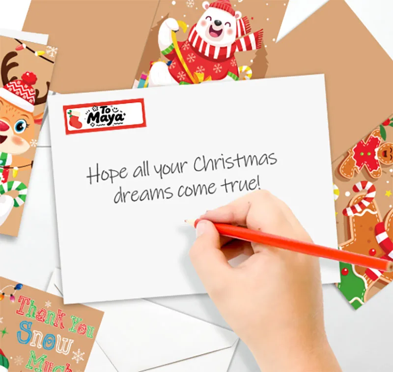 12x40mm MERRY Christmas Klebeetikett Phomemo D30 Marklife P15 P12 Weihnachtsmann-Design Geschenk Festival Dekoratives Papierkartenetikett – Detail 4