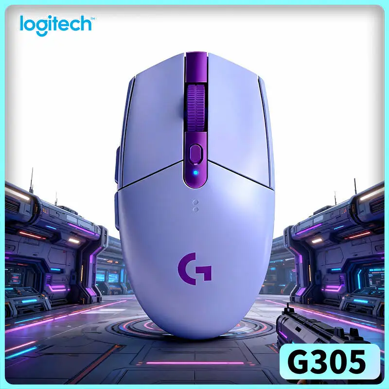 

Игровая мышь Logitech G305, 12000 DPI HERO, 6 программируемых кнопок, 250 часов автономной работы, подключение к ПК и Mac, беспроводная связь LIGHTSPEED