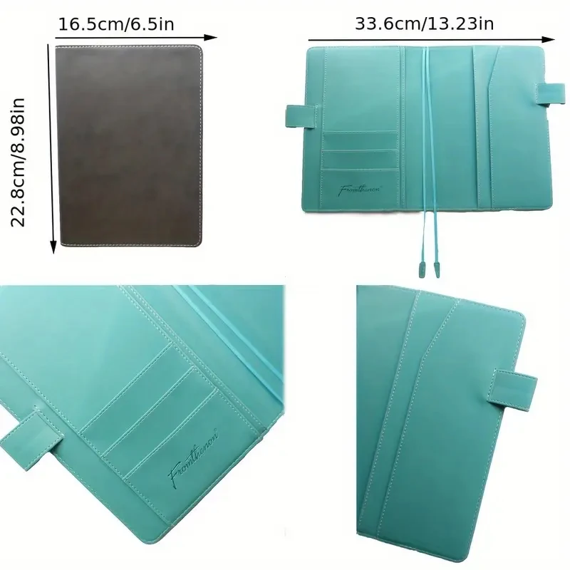Fromthenon capa de couro pu para cadernos a5, folhas soltas, planejador, diário, capa protetora, material de papelaria de escritório