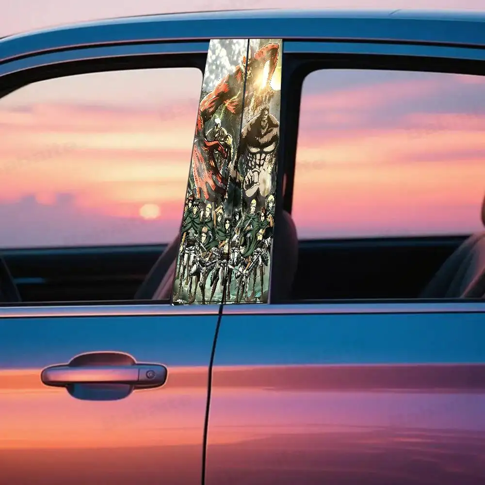 

A-Attack On Titan Sticker B Pillar Sticker Universal Sticker Funny Sticker Car Sticker