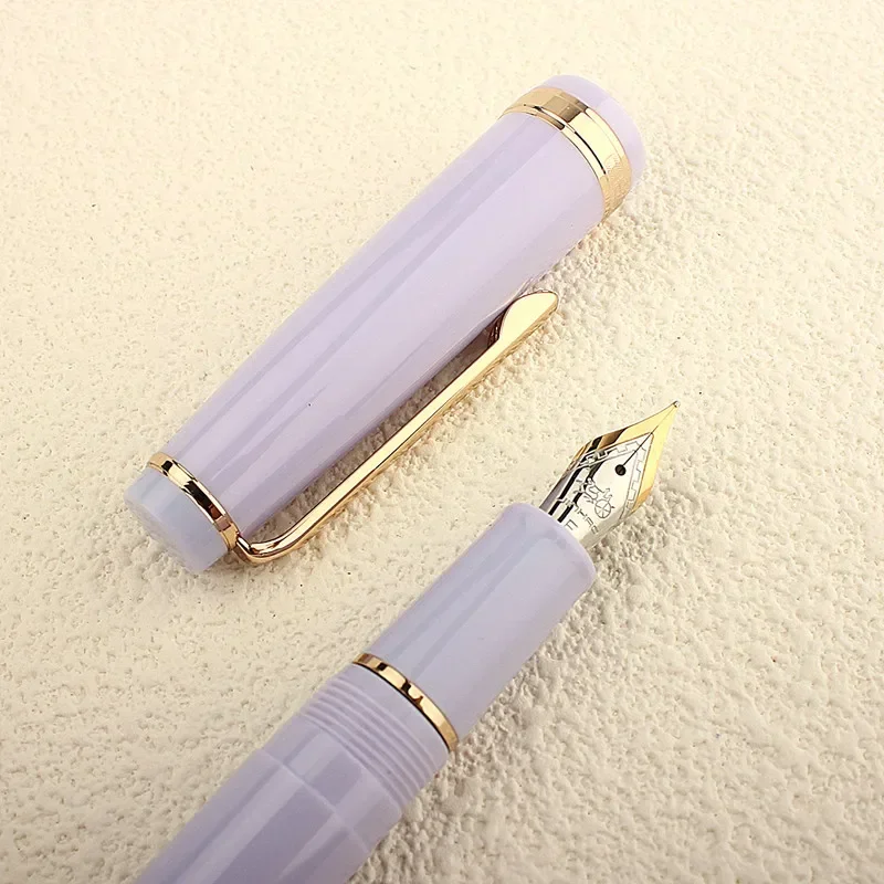 Jinhao-82 Mini Caneta-tinteiro, Spin Ink Pen, Golden EF Nib, Elegante Material Escolar Business Office, Caneta de Escrita