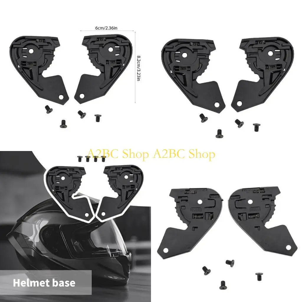 

A2BC 1 Пара мотоциклетных шлемов Vestors Gear Пластина с винтовой поверхностью винтовой визиты основание легкие установки шлемы