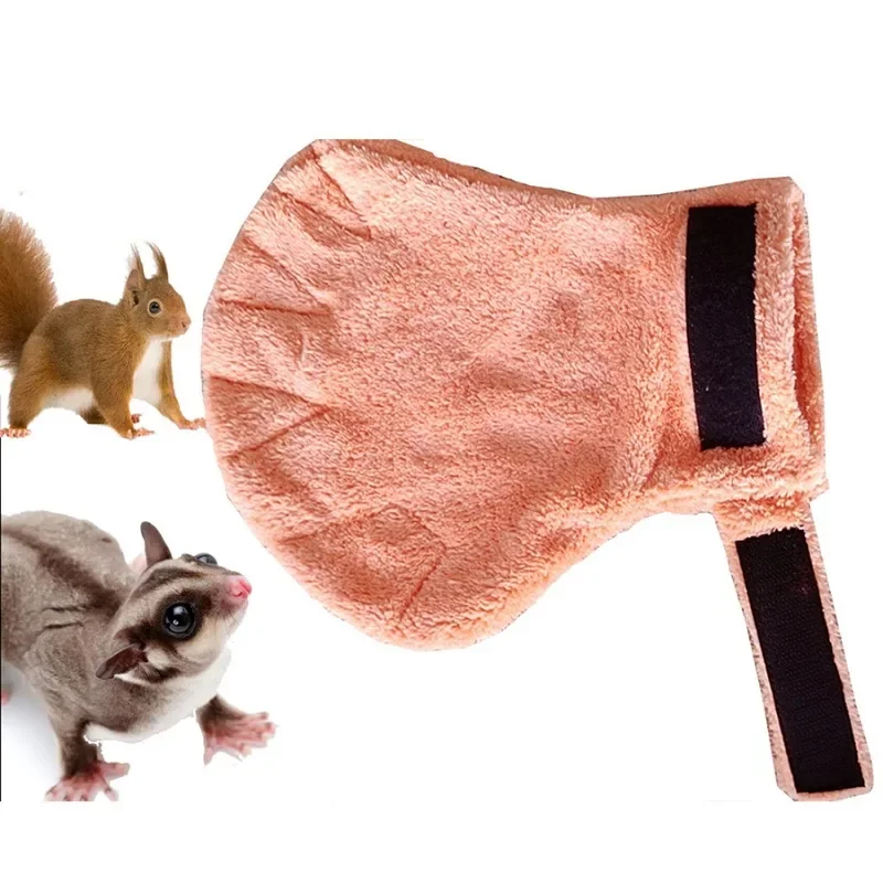Small Pets Calming Sleeping Fleece Fabric Gloves Anti Bite Anti Scratch Handling Gloves for Sugar Gliders Hamsters Guinea Pigs