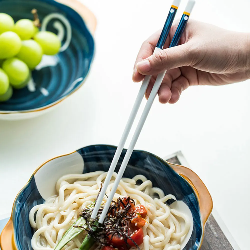 

4Pairs Anti-Mold Ceramic Chopsticks Chinese Style Elegant Sturdy Reusable Heat-Resistant Portable Home Outdoor Kitchen