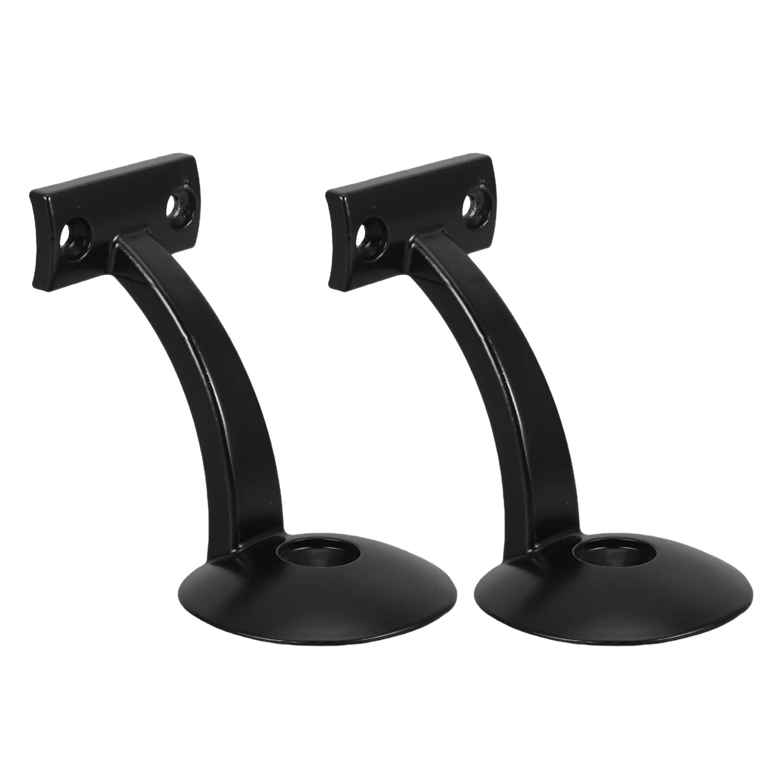 2Pcs Stair Handrail Wall Mount Brackets Brushed Stainless Steel Heavy Duty 2.13 Inch Support for Indoor Stair Railing Banister
