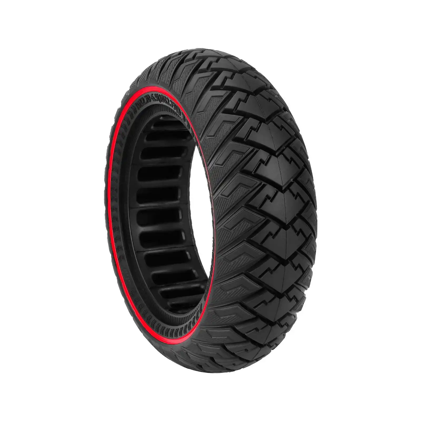 10*2.70-6.5(10*2.75) off-road solid tires with red ring anti-slip explosion-proof scooter parts strong grip