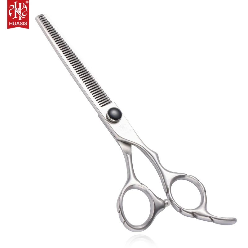 

HUASIS HU10 Thinning Scissors 6.5inch with V Teeth Combines Cutting Blending and Texturizing Features JP 440C Free Ship