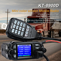 QYT KT-8900D 144/430MHz 2M 70CM Dual Band Walkie Talkie VHF UHF 25W 200Channels Mini FM Amateur Mobile Radio