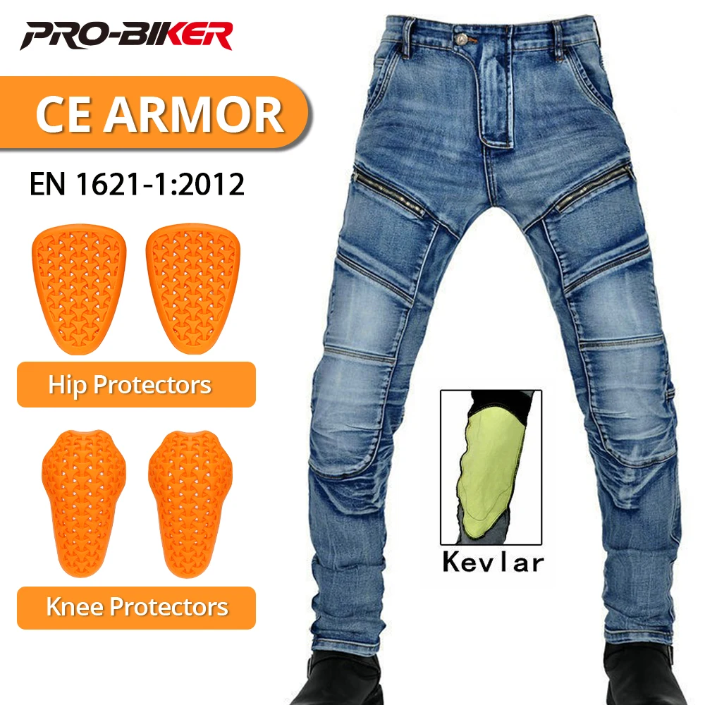 

Motorcycle Jeans Men Motocross Protective Pants Motorcycle Riding Pants Men's Summer Racing Gear Off-Road Pant XS-4XL