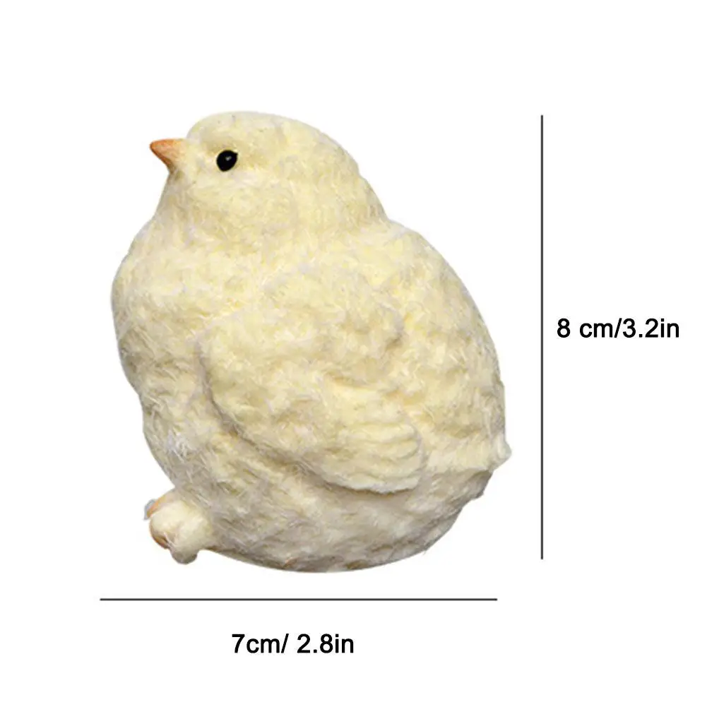 Handmade Silicone Chicken Chick Pinching Music Silicone Plush Simulation Chicken Soft Fidget Toys Gift Toy