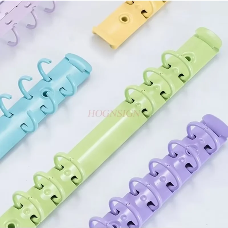 Colorful high-value binder buckle ring, detachable metal clip, mini binder ring, Macaron color