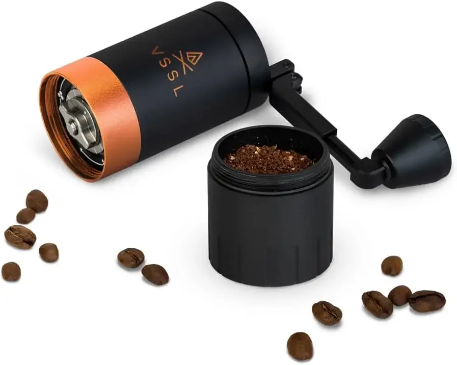 Java G25 Coffee Manual Coffee Grinder, Up To 25 Gram Capacity, Stainless Steel Conical Burr, Carbon