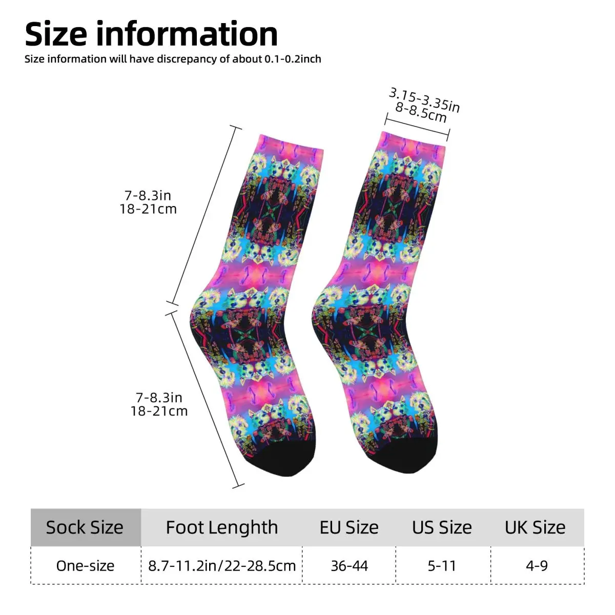 THE RAINBOW CZARS Sock Printed Man Polyester
