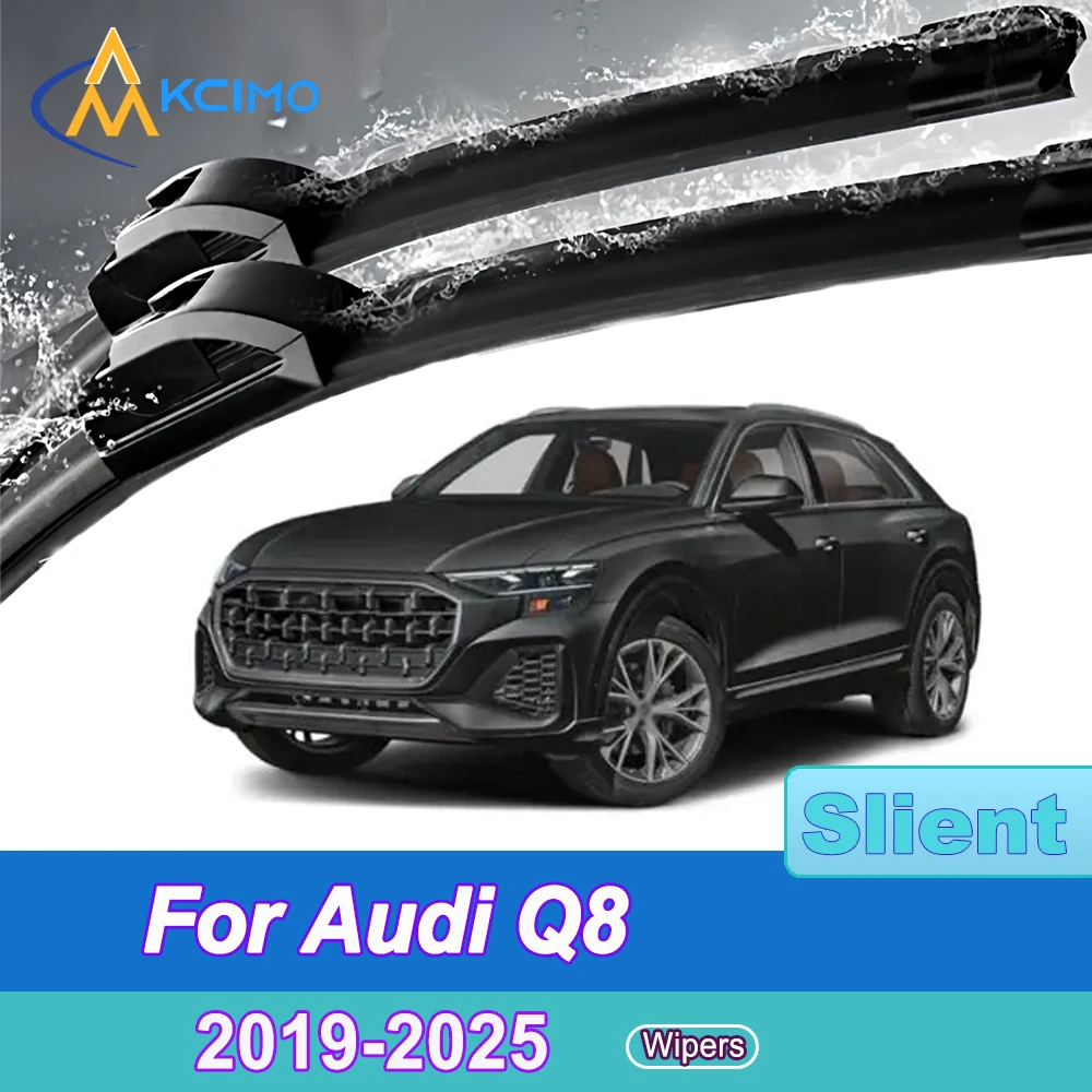 

2pcs Quiet Beam Wiper Blades for Audi Q8 2019-2025 RS Q8 Silent Windshield Wipers with Quick Installation
