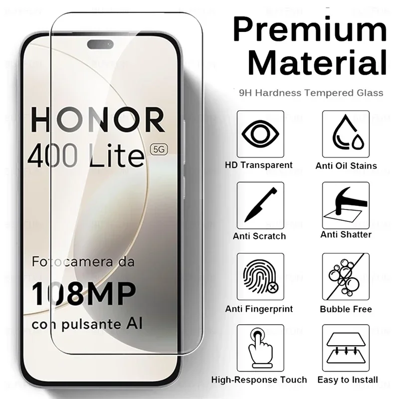 واقي شاشة 2To1 9H من الزجاج المقسى لهاتف Honor 400 Lite 5G زجاج Honar Honer 400Lite زجاج الكاميرا الخفيف على Honor400Lite 2025 #3