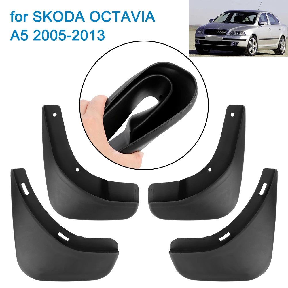 Splash Guards Mudguards 4 PCS for SKODA OCTAVIA A5 2005-2013 Car Mud Flaps