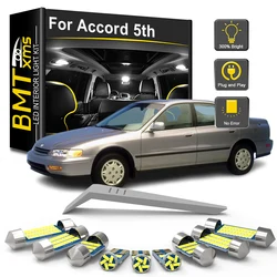 BMTxms 13Pcs Car Indoor Light Bulb Kit For Honda Accord 5 V MKV MK5 5th 1994 1995 1996 1997 Vehicle Trunk Interior LED Canbus