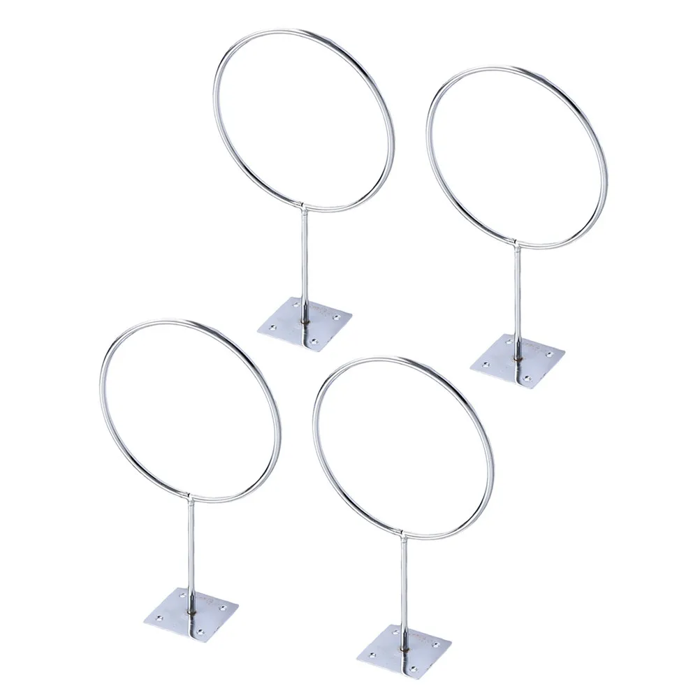 

4pcs Wall Mount Basketball Rack Garage Ball Storage Holder for Soccer Football Volleyball Exercise Balls Organizer Bracket