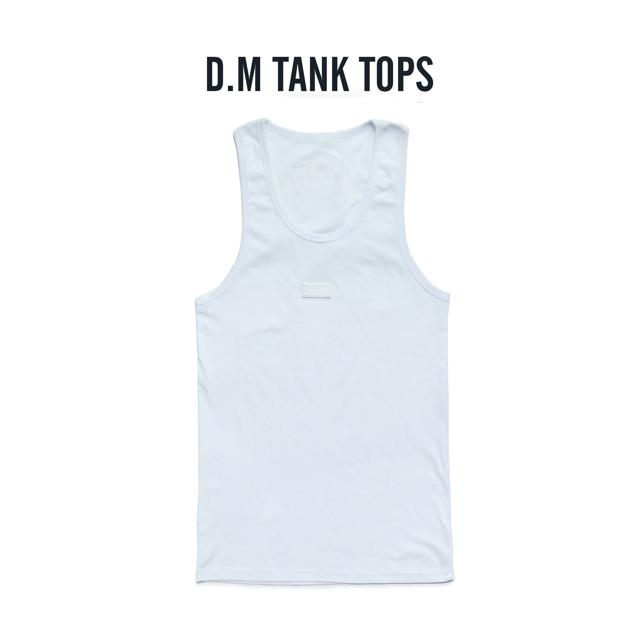 Fashion Men's Orange Blue Vest Home Slim Underwear Sports Solid Color Cotton Casual Sleeveless Tank tops